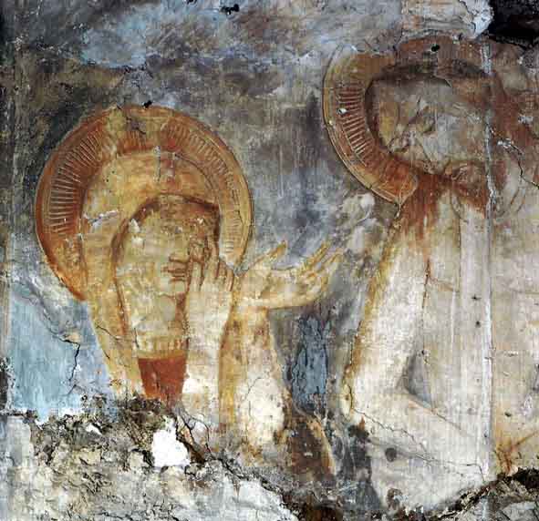 affresco Madonna della Piet