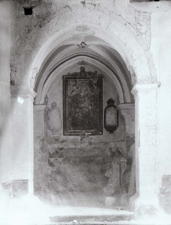 Cappella della Vergine Incoronata - foto demolizione sovrastrutture barocche