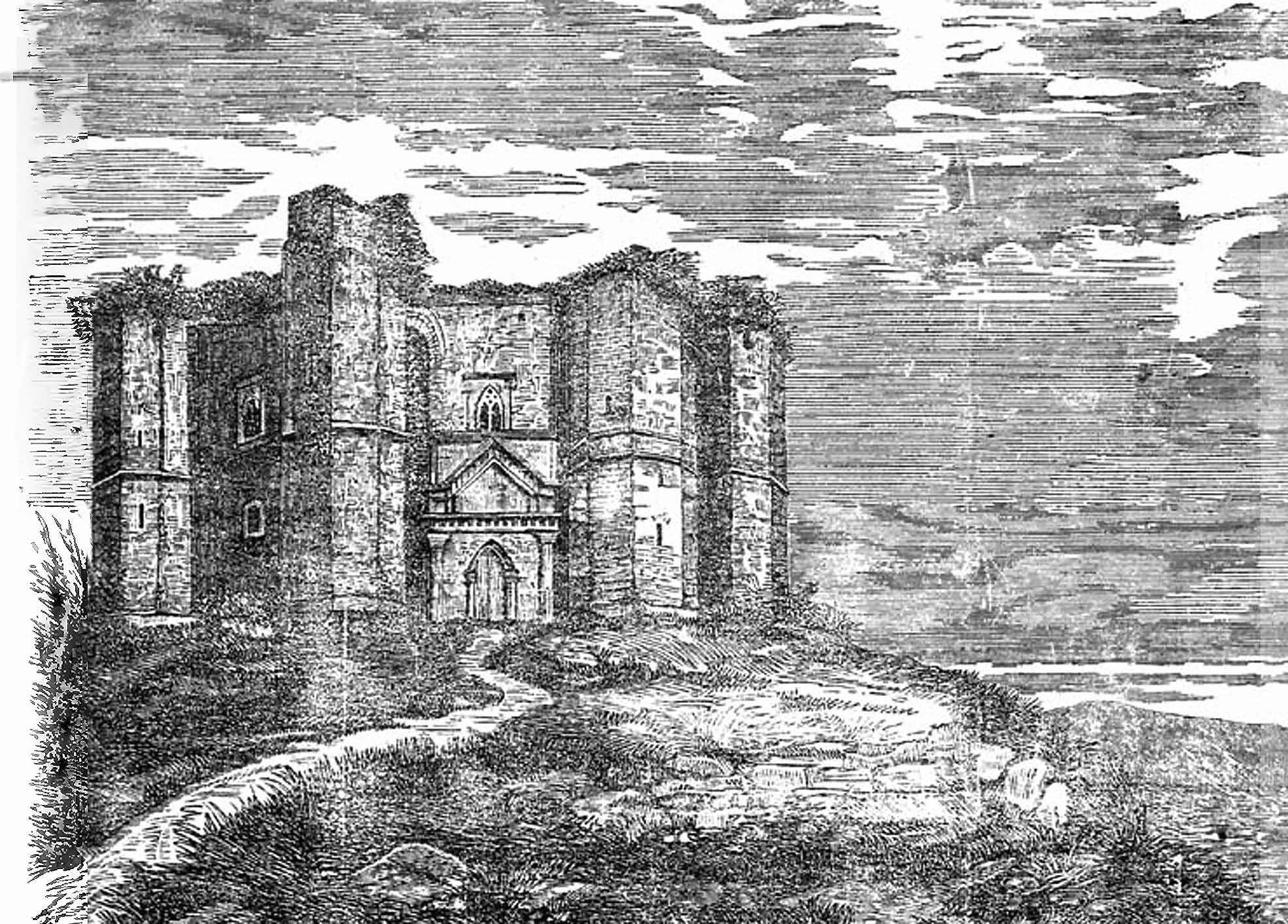 Acquaforte di Castel del Monte del 1860 circa