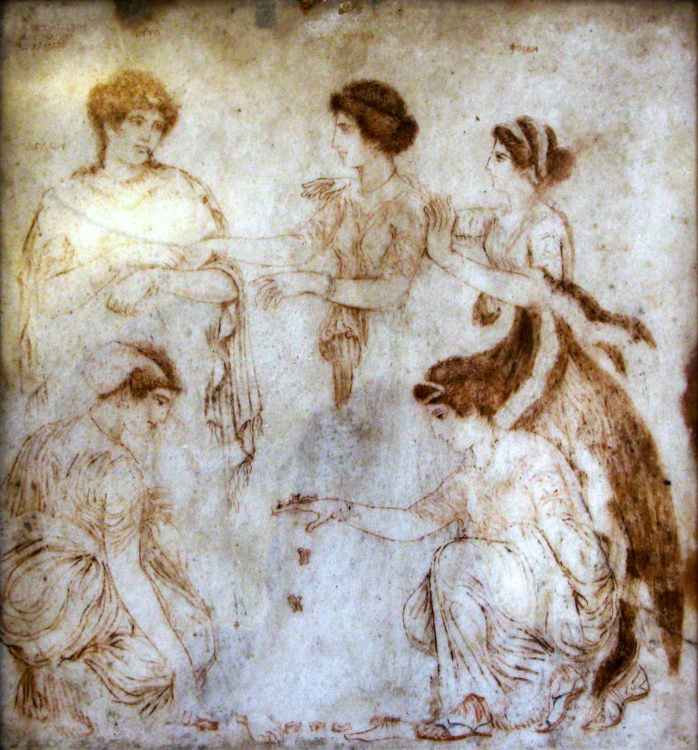 Selene ed Endimione, dipinto di V. F. Pollet