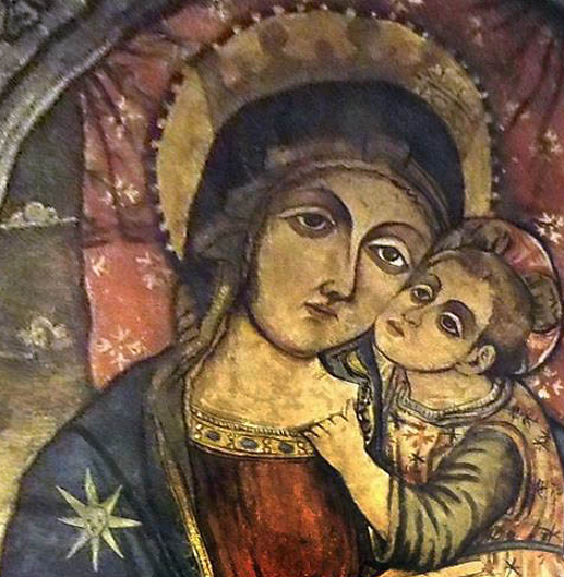 Madonna  della tenerezza, detta Di Costantinopoli - part.