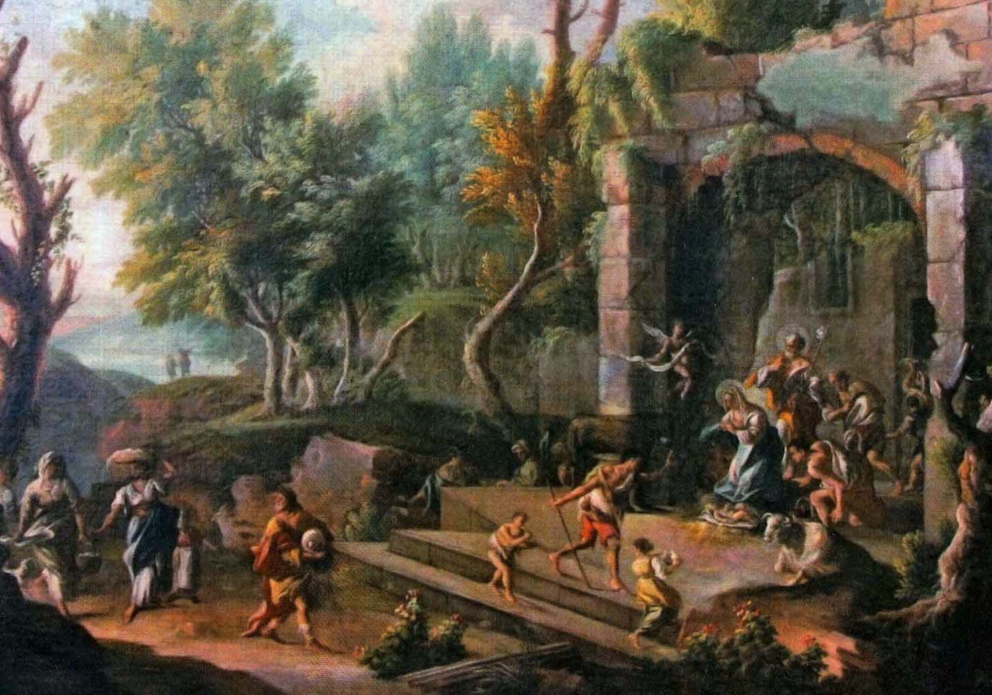 Natività (part.), di Francesco Robortelli – Basilica “dei Miracoli”, Andria