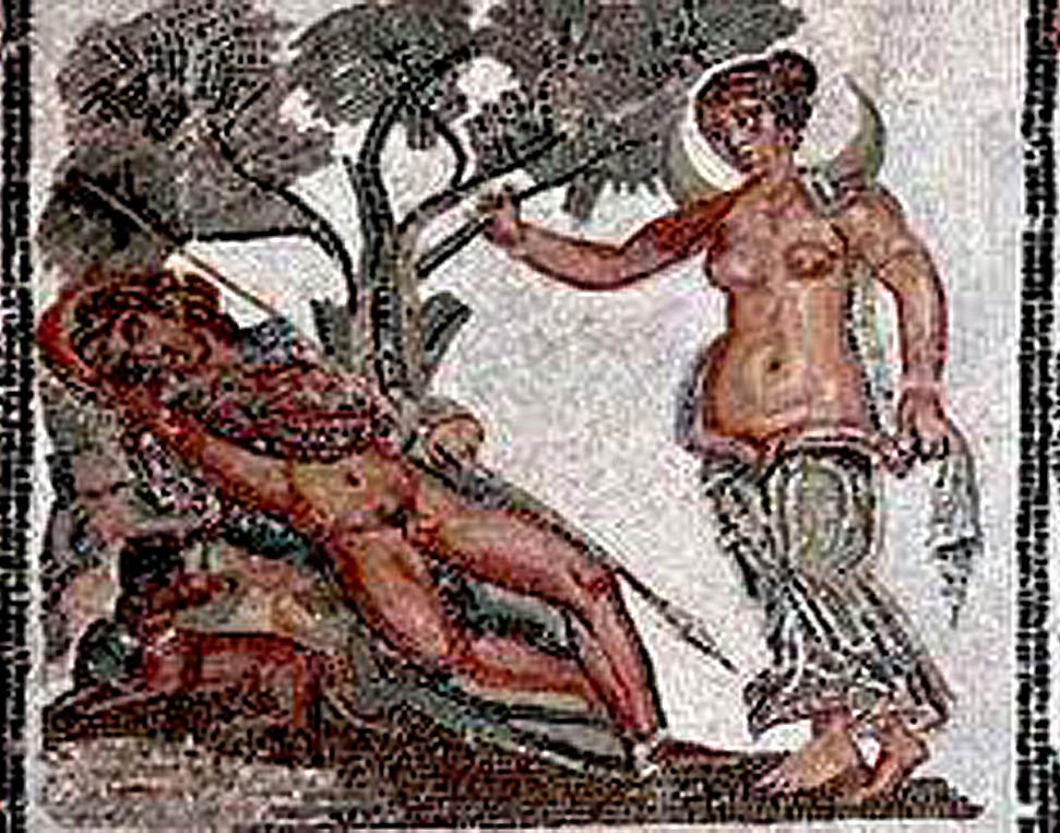 Selene ed Endimione, mosaico di Pompei