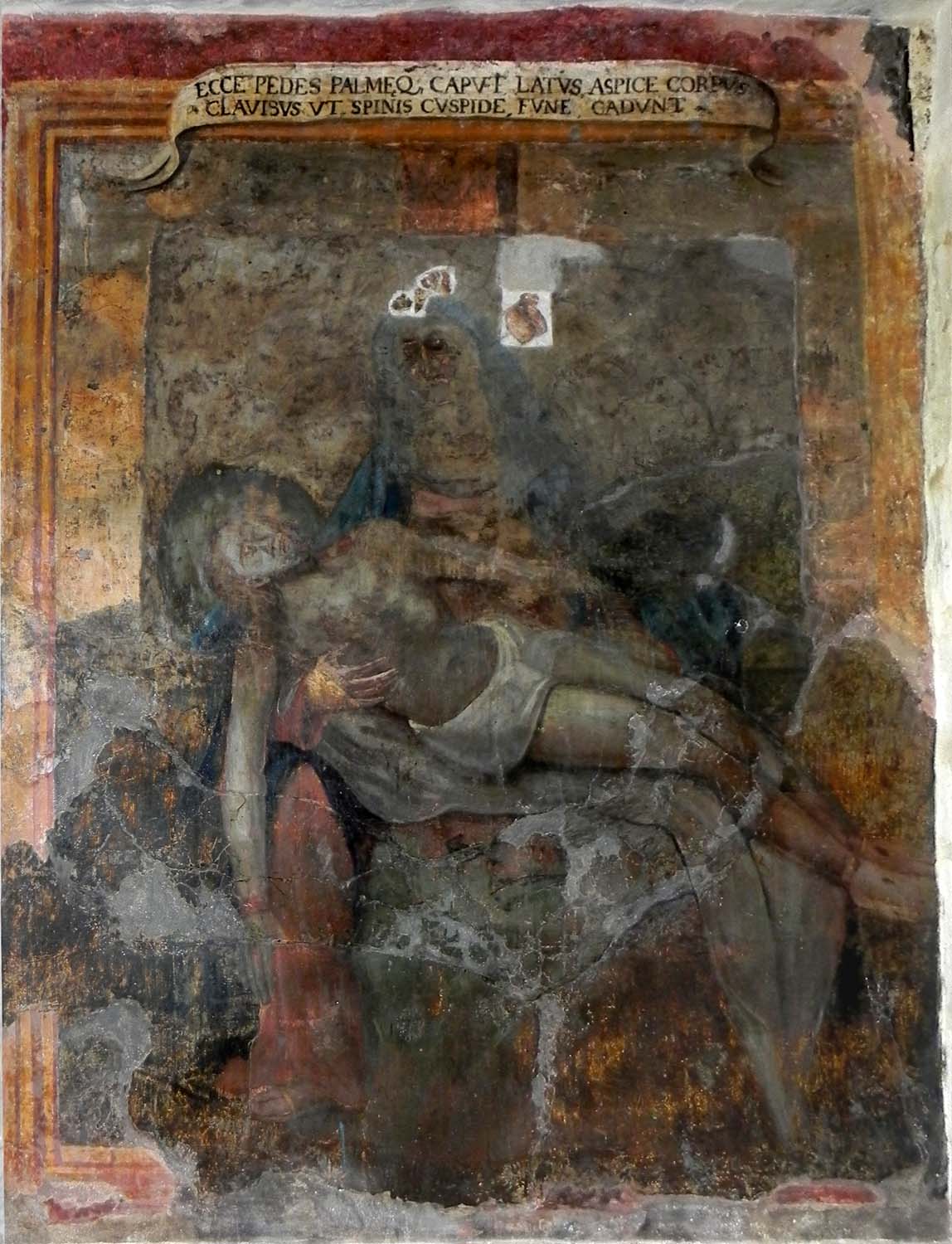 Pietà, affresco nella cattedrale dell'Assunta di Andria