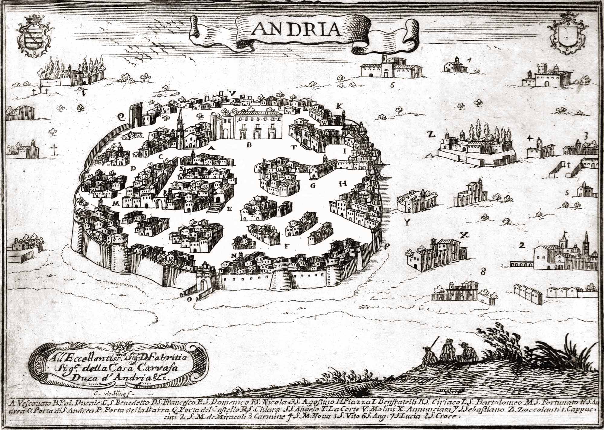 Andria, di Cassiano de Silva - tavola inserita a pag.207