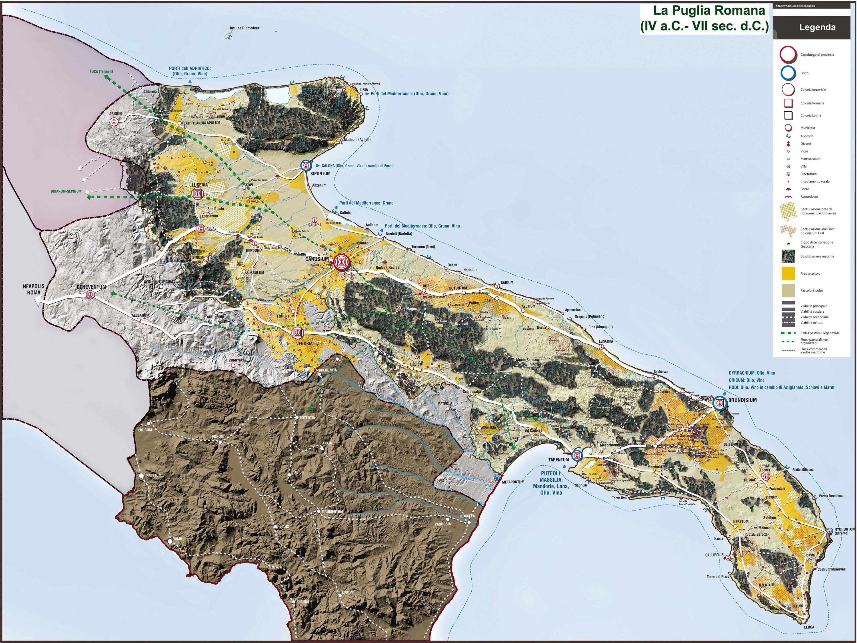 La Puglia Romana dal IV sec. a.C. al VII sec. d.C.