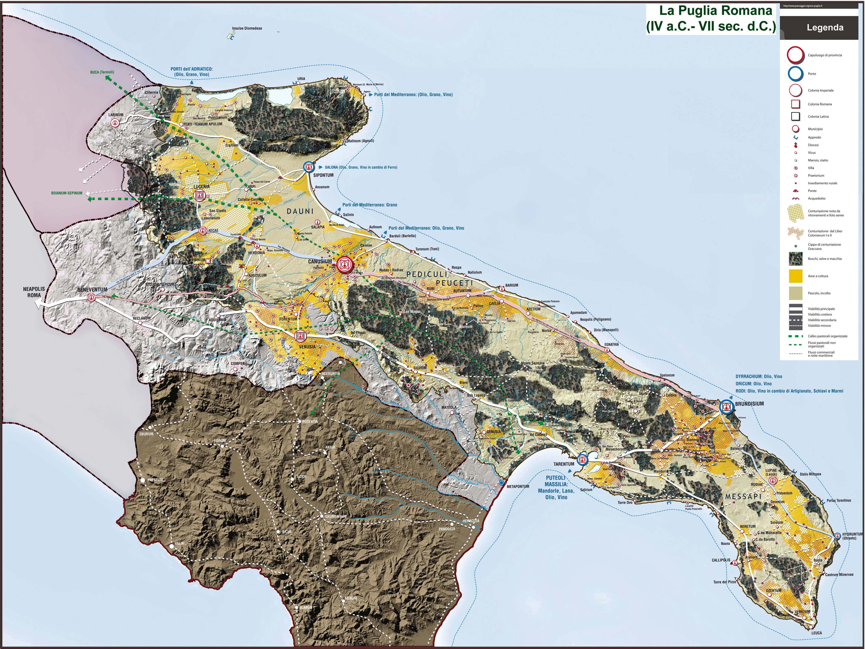 La Puglia Romana dal IV sec. a.C. al VII sec. d.C.