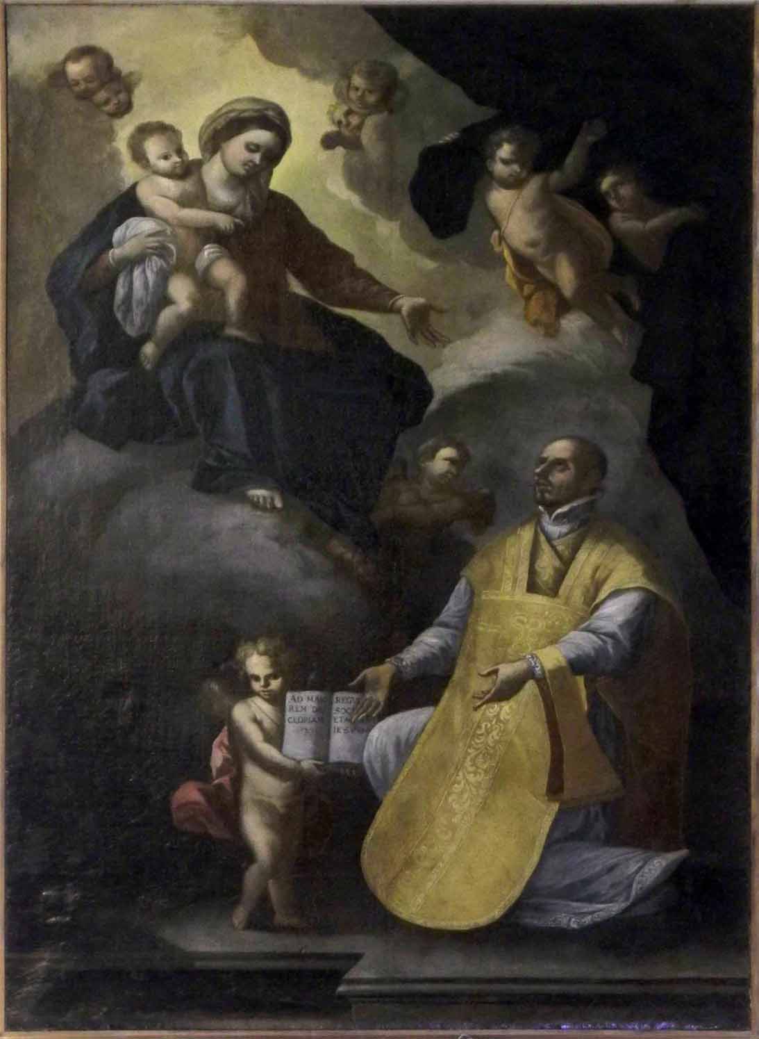 Madonna con S. Ignazio di Loyola, nella Chiesa del Carmine