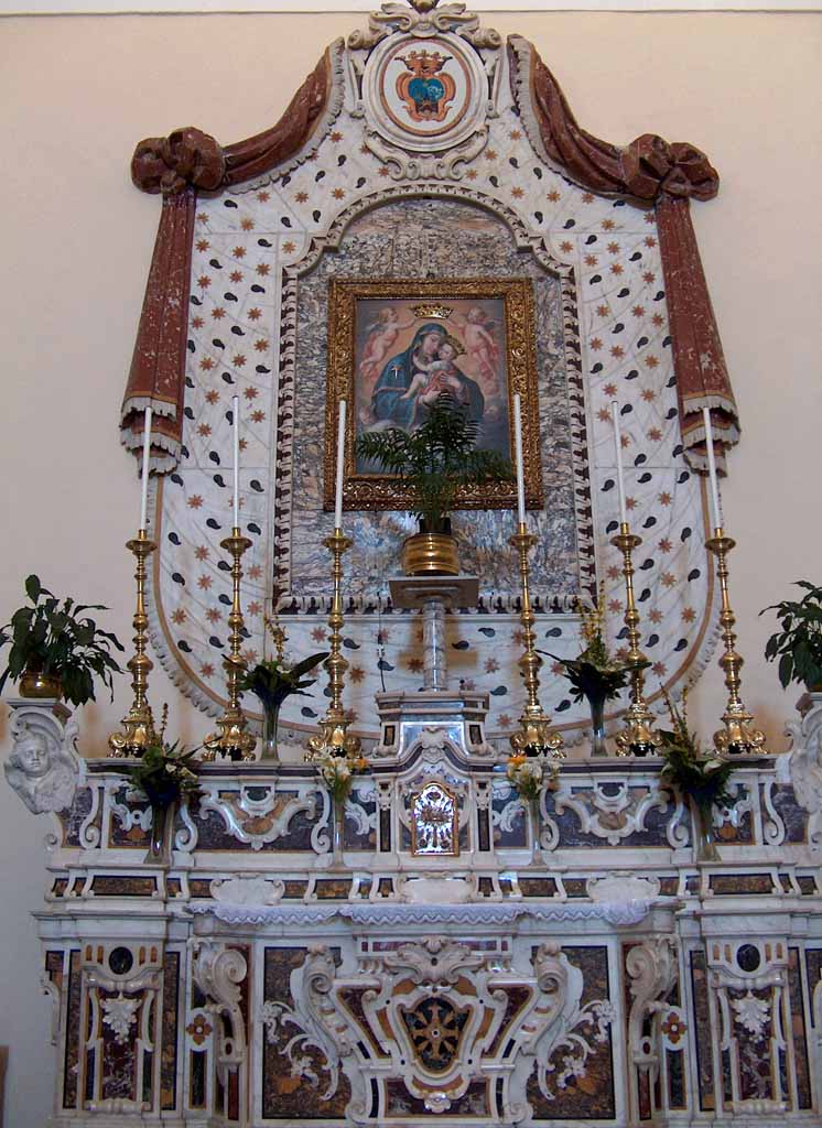 altare maggiore chiesa del Carmine, ex laterale delle Benedettine