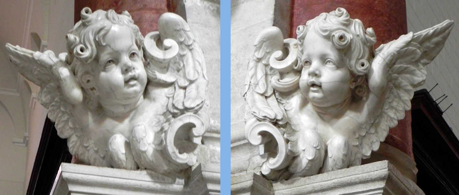 i cherubini dell'ex altare di Jacobo Colombo in Cattedrale