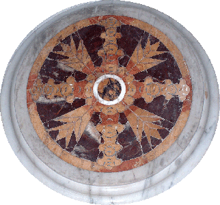 croce di consacrazione, proveniente dalla demolita Chiesa delle Monache
