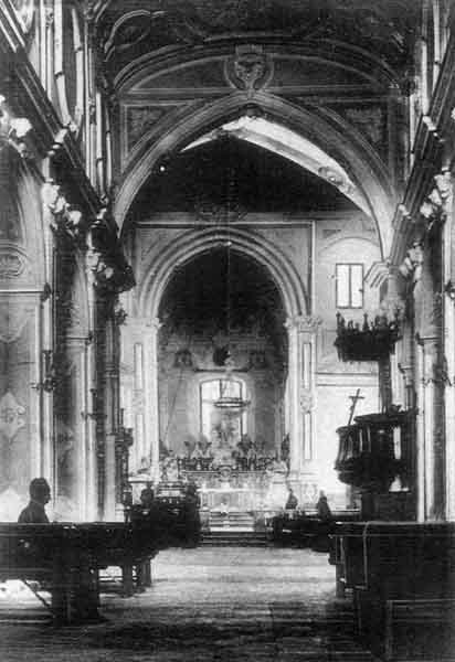 la navata centrale prima del 1901