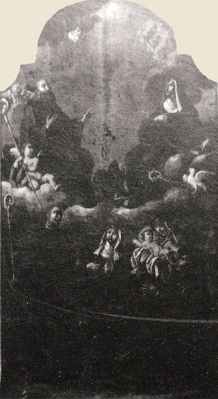 tela sull'altare S. Benedetto nel 1935