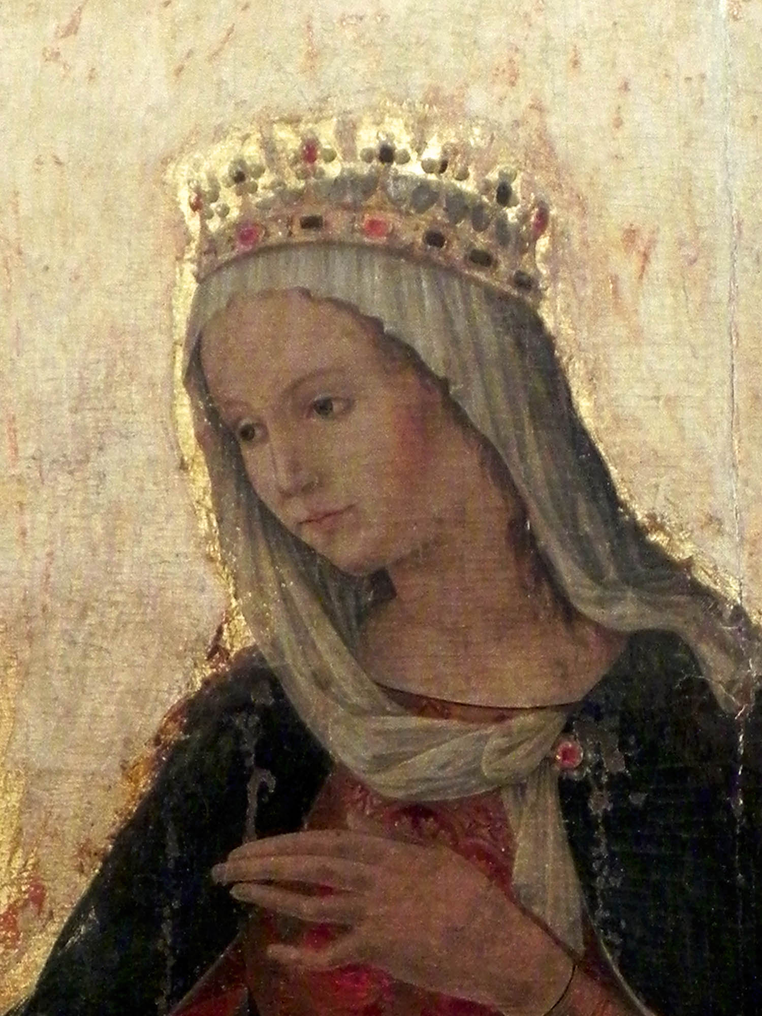 Teca delle reliquie: La Vergine(part) - Museo Diocesano, Andria 