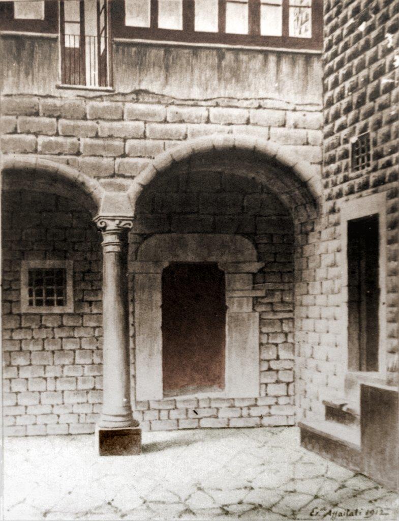 Antiche Carceri - disegno di Affaitati, 1912