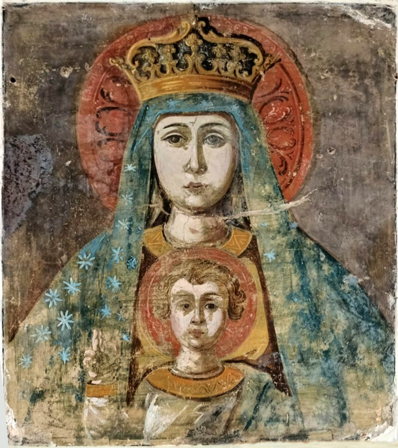 Madonna di Trimoggia, prima dell'ultimo restauro (foto Valerio Iaccarino)