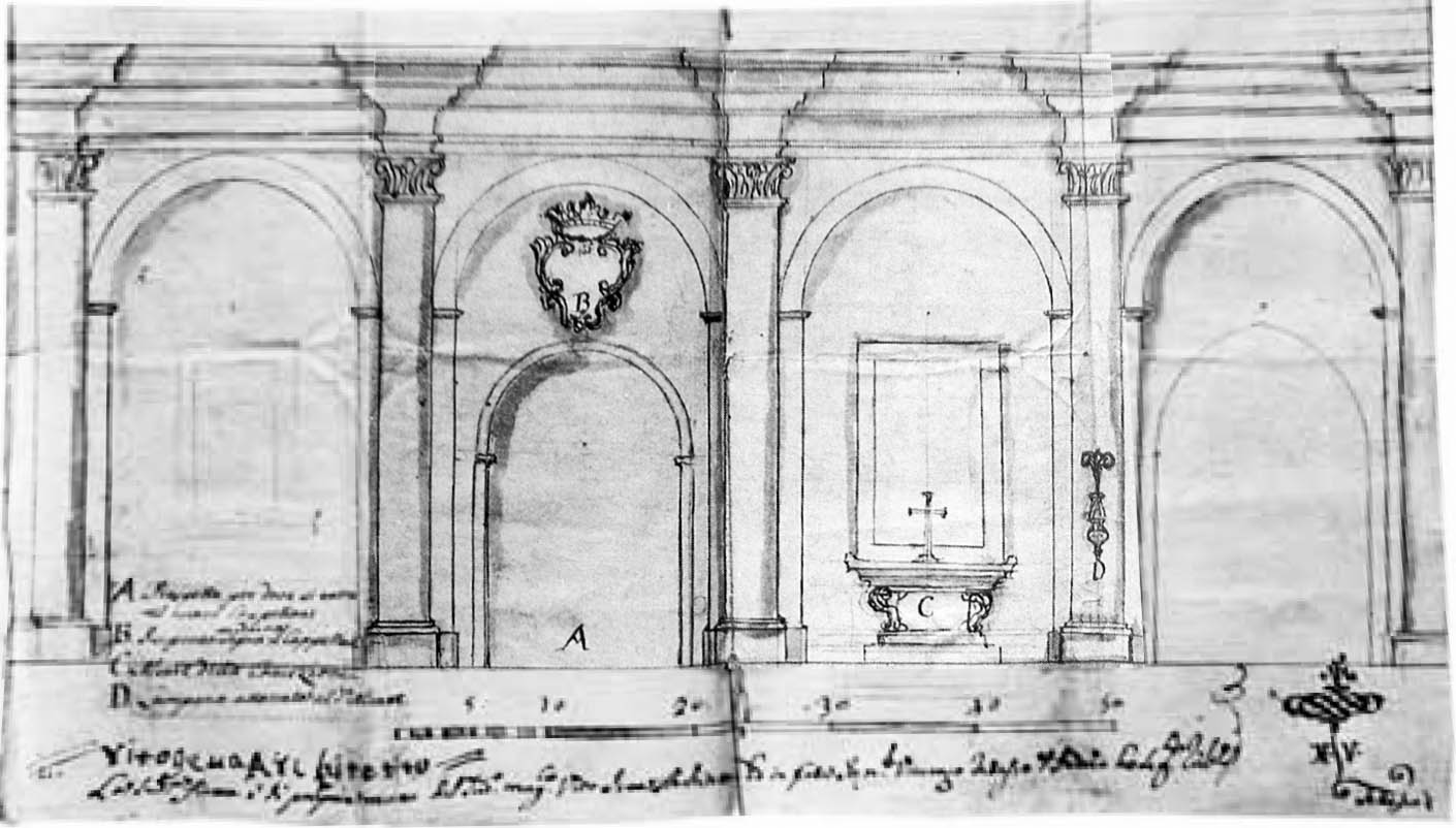 Sezione del Cappellone dell'Immacolata di Vito Ieva, 1787