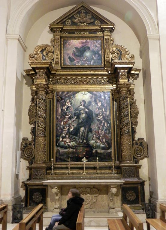 1 altare ligneo di destra: Immacolata