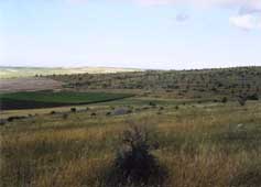 Osservare una panoramica dalla collina di La Monica posta a sud delle grotte