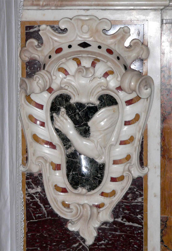 altare maggiore, stemma De Anellis