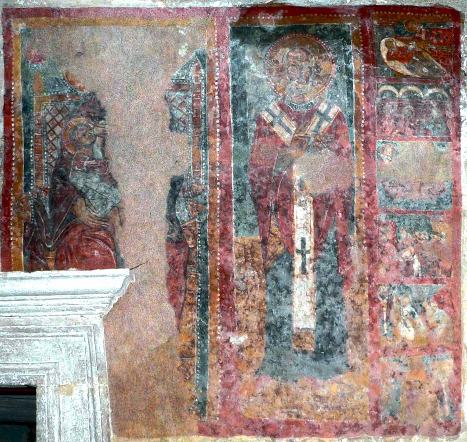 affresco San Nicola e Madonna del latte