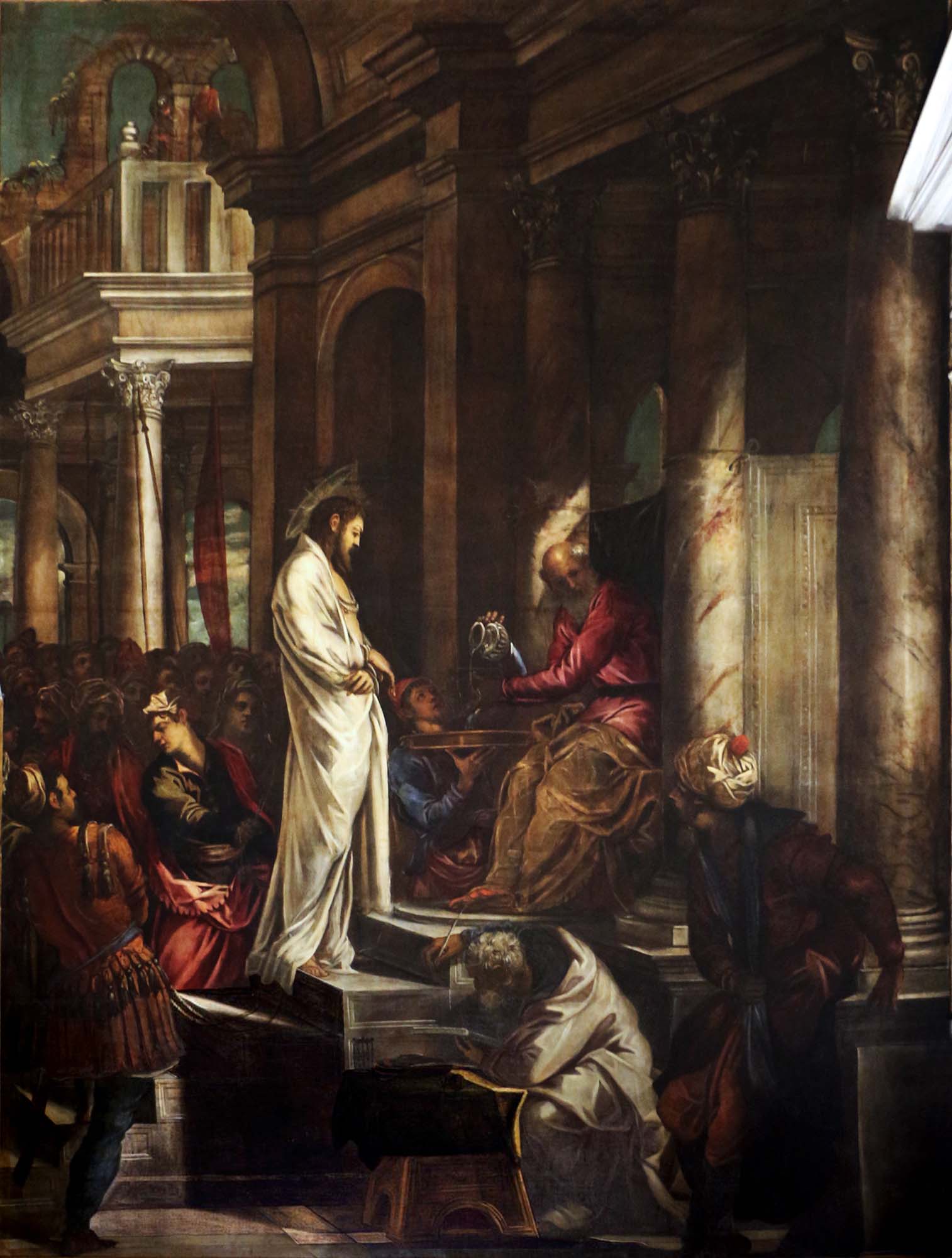 Cristo davanti a Pilato, di Jacopo Robusti detto il Tintoretto, 1566circa