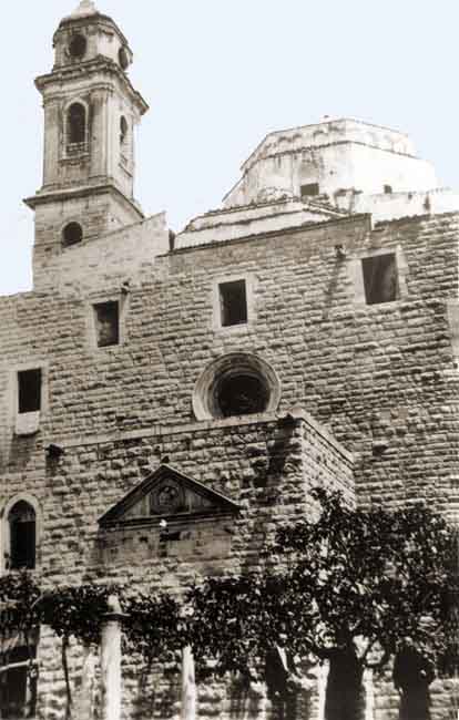 primitivo ingresso alla cripta dalla lama, foto 1912