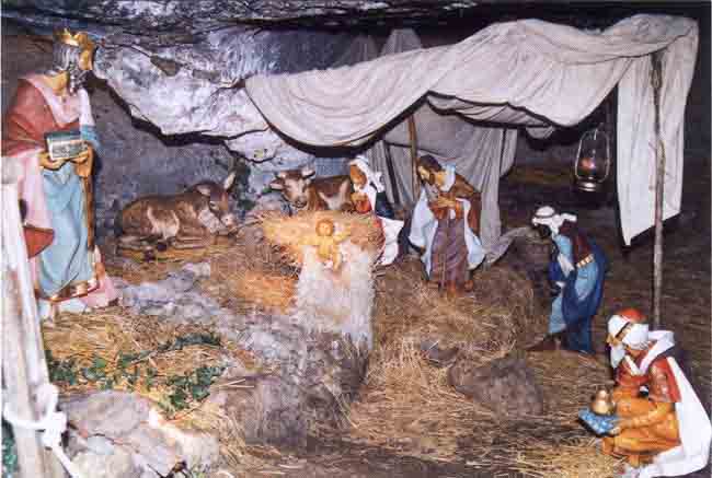 foto del presepe nella lama di Santa Margherita realizzata da "Progetto Immagine"