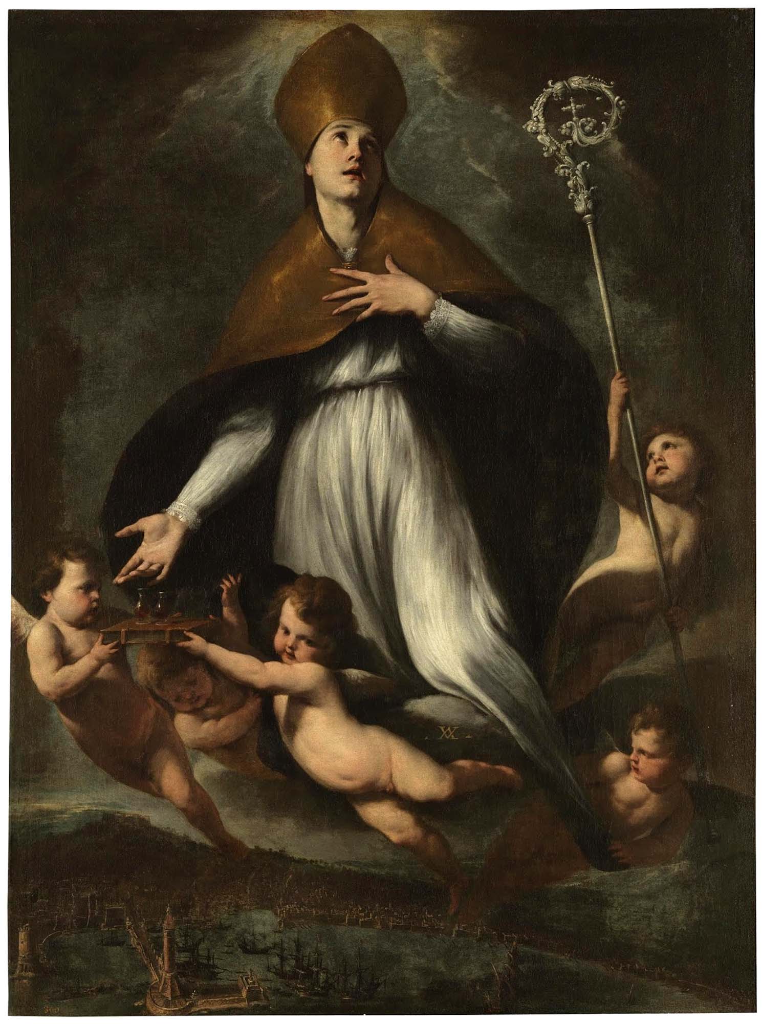 Gloria di S.Gennaro, di Andrea Vaccaro 1635, al museo del Prado, Madrid