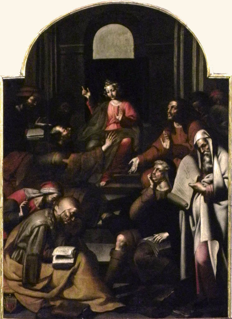 Il quadro della "Disputa" realizzato su volont testamentaria di F. Giugno