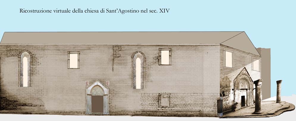 ricostruzione virtuale della Chiesa nel sec. XIV