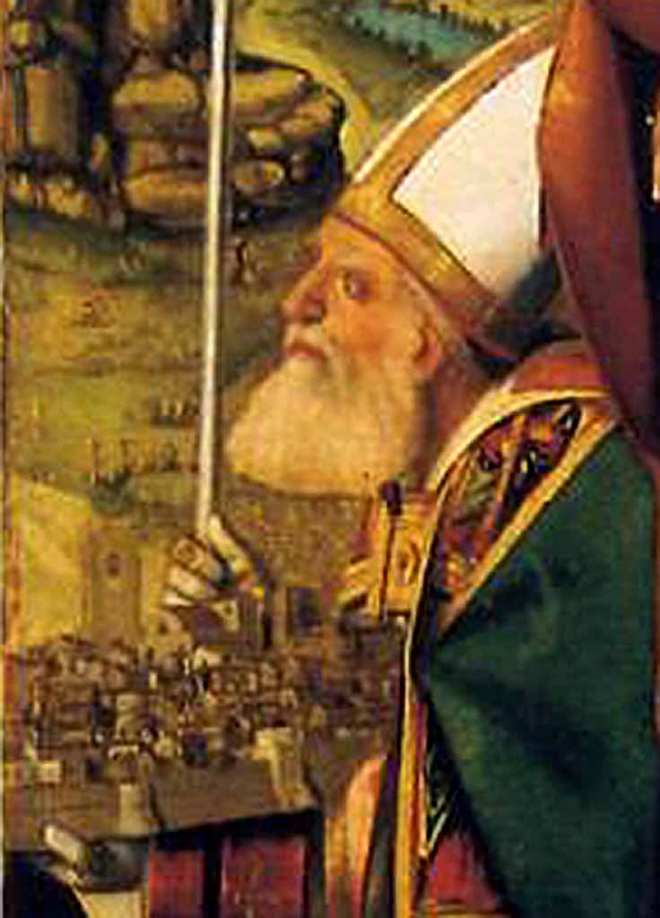 Piet del 1503, particolare di S. Riccardo