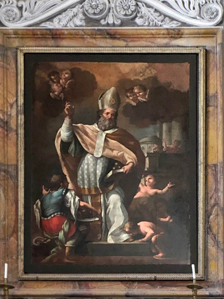 tela di S. Nicola sulla parete absidale