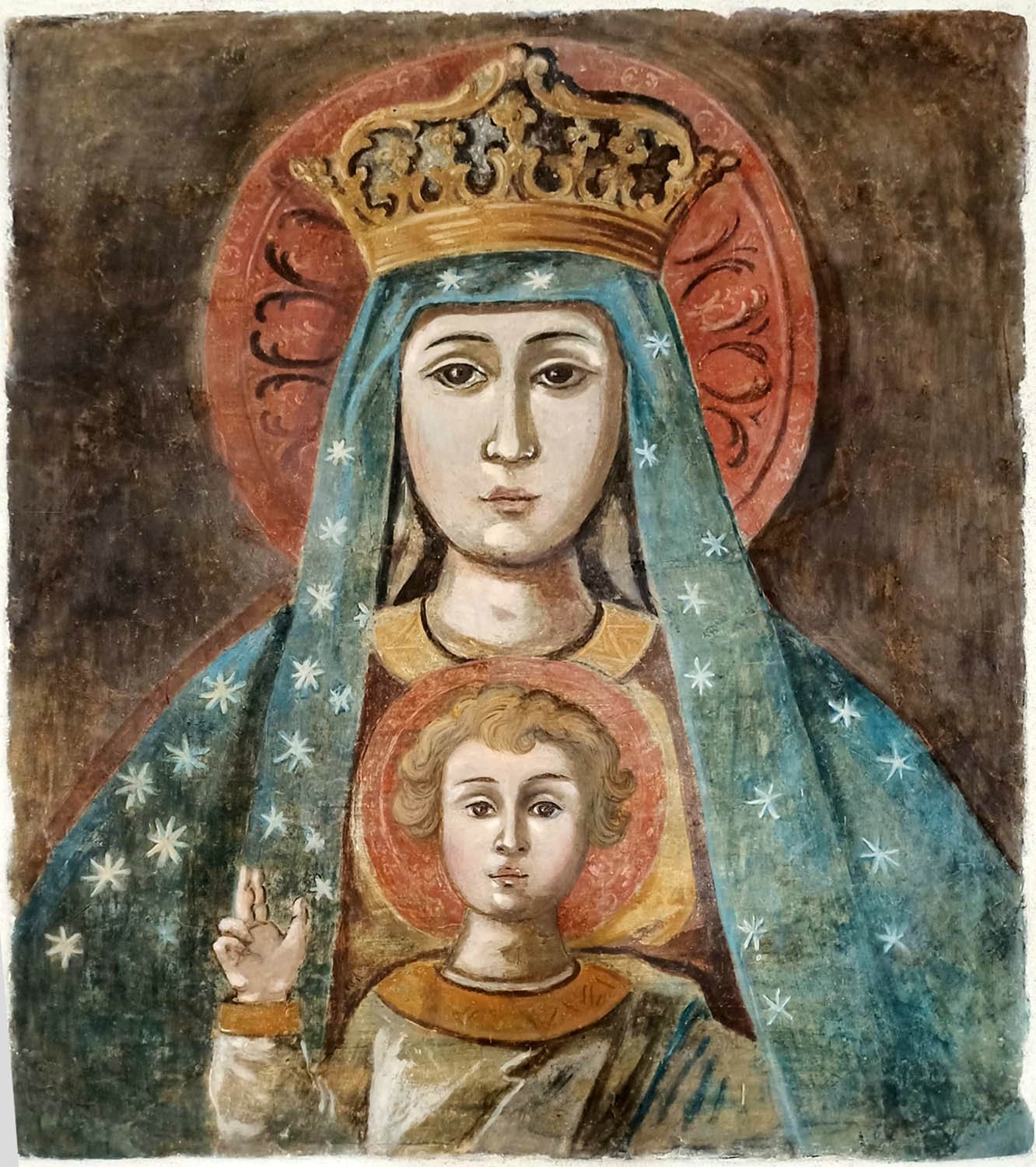 antichissimo affresco della Madonna di Trimoggia