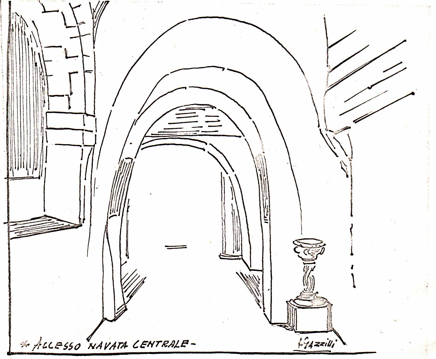 accesso alla navata centrale